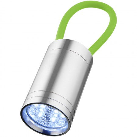 Vela 6 LED torch with glow strap, lime