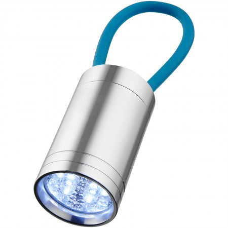 Vela 6 LED torch with glow strap, process blue