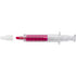 Syringe text marker, pink