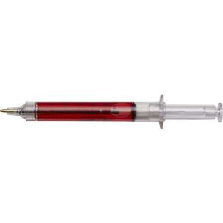 Syringe ballpen, red