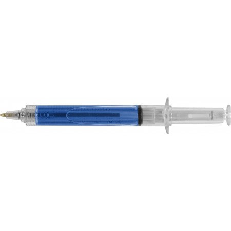 Syringe ballpen, light blue