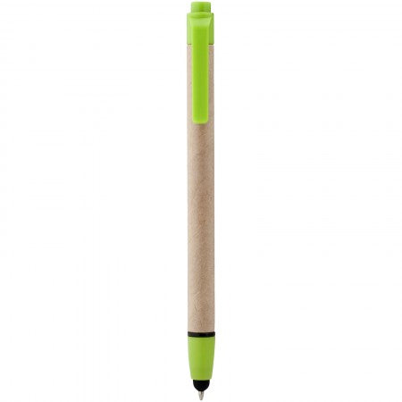 Planet stylus ballpoint pen, green, 14,1 x d: 1 cm