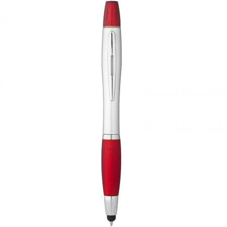 Nash stylus ballpoint pen and highlighter, grey, 14,6 x d: 1