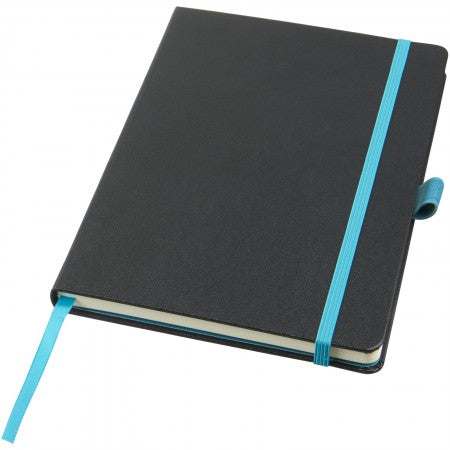 Melya Colourful Notebook, solid black, 21,4 x 14,5 x 1,5 cm
