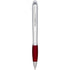 Nash light up pen silver barrel coloured grip, red