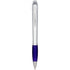Nash light up pen silver barrel coloured grip, purple