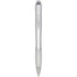 Nash light up pen silver barrel coloured grip, white