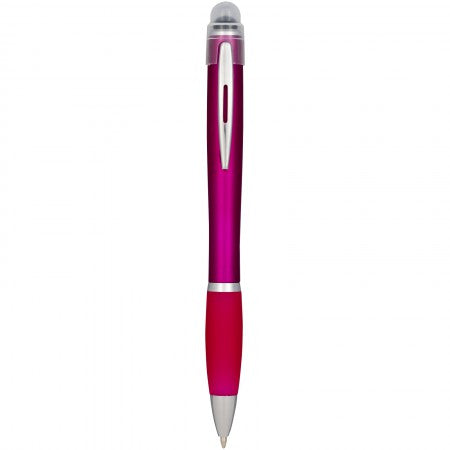 Nash light up pen coloured barrel and coloured grip, pink