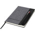 Heathered A5 notebook with leatherlook side, solid black