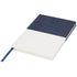 Two-tone A5 canvas notebook, Blue
