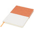 Two-tone A5 canvas notebook, Orange
