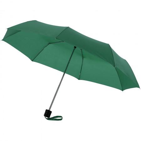 21,5'' Ida 3-section umbrella, green, 24 x d: 97 cm - BRANIO