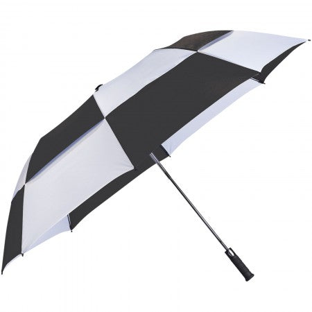 Norwich 30" 2- section auto open vented umbrella, solid blac