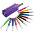 Small felt tip pens, 12pcs, purple