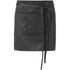 Lega short apron, solid black, 40 x 90 cm