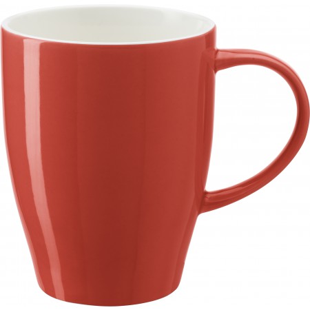 Solid coloured mug (370ml), red
