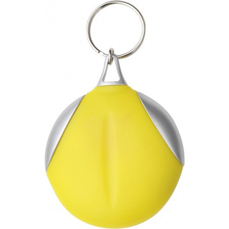 Key holder with fibre cloth, yellow