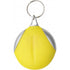 Key holder with fibre cloth, yellow
