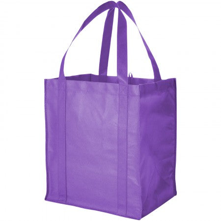Liberty non woven grocery Tote, purple, 33 x 25,4 x 36,8 cm