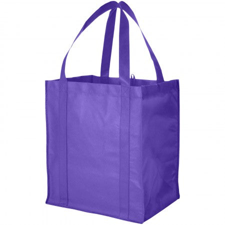 Liberty non woven grocery Tote, purple, 33 x 25,4 x 36,8 cm