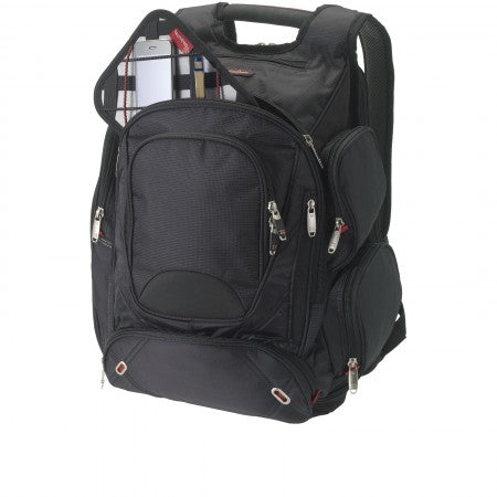 Proton Checkpoint friendly 17" computer backpack, solid blac