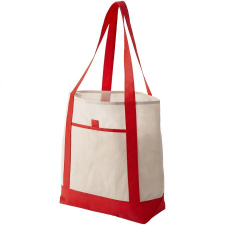 Lighthouse non woven Tote, white, 30 x 16 x 35 cm