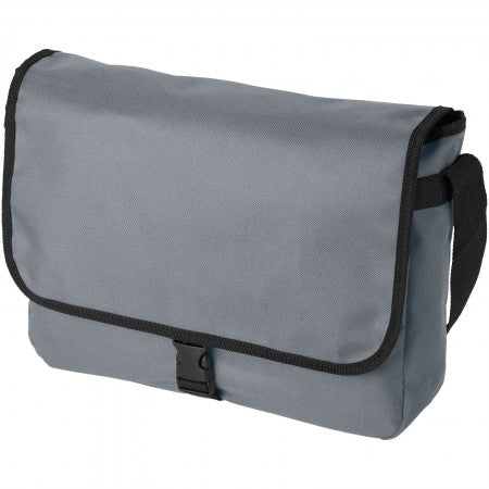 Omaha shoulder bag, grey, 34 x 8,5 x 25 cm