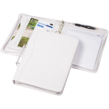 Ebony A4 briefcase portfolio, white, 34 x 26 x 4 cm