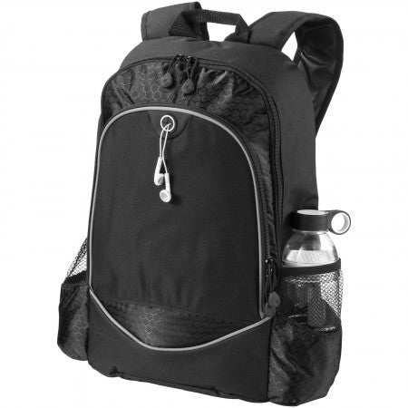 Benton 15" laptop backpack, solid black, 33 x 13,9 x 45 cm