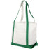 Heavy-weight 610 g/m2 cotton tote bag, green