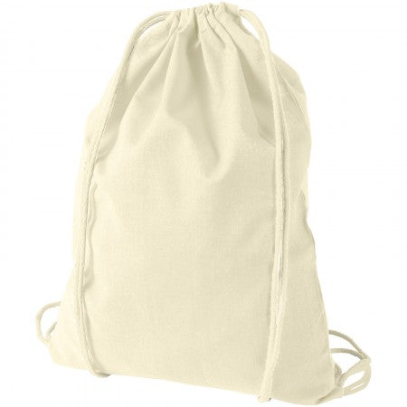 Oregon cotton premium rucksack, white, 44 x 32 cm