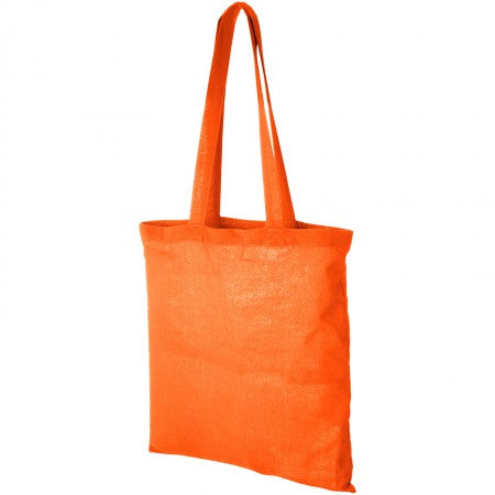 Madras Cotton tote, orange, 38 x 42 cm