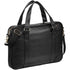 Oxford 15.6" laptop slim briefcase, solid black, 39 x 5 x 30