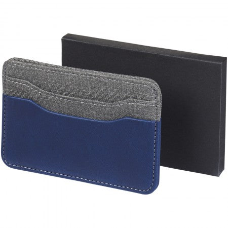 Heathered card holder, Blue