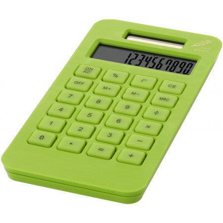 Summa pocket calculator, green, 12 x 6,2 x 0,9 cm
