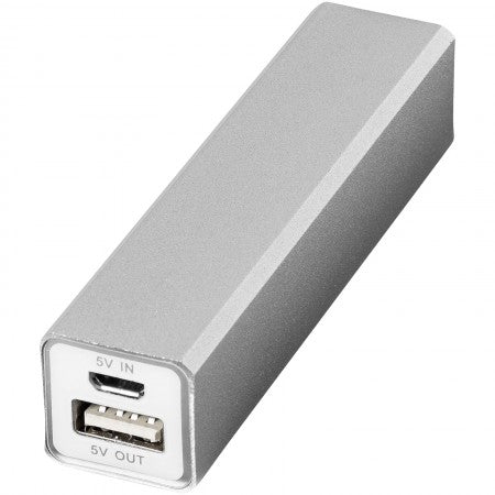 Volt alu power bank 2200mAh, grey, 9,3 x 2,2 x 2,1 cm