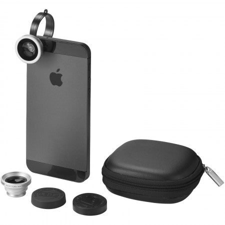 Prisma smartphone lens set, solid black, 8 x 8 x 3 cm