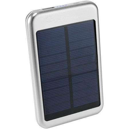 Bask 4000 mAh Solar Power bank, grey, 12,5 x 7,8 x 1,3 cm
