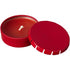 Bova Candle in Tin, red, 1,5 x d: 4,5 cm