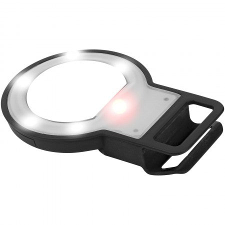 Mirror LED Selfie Flashlight, solid black, 7,3 x 0,8 x d: 5,