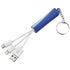 Route 3-in-1 Charging Cable with Key-ring, royal blue