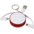Wrap Around 3-in-1 Charging Cable with Keyring, red
