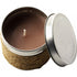 Fragranced candle in a tin, khaki