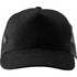 Cotton twill and plastic cap, black