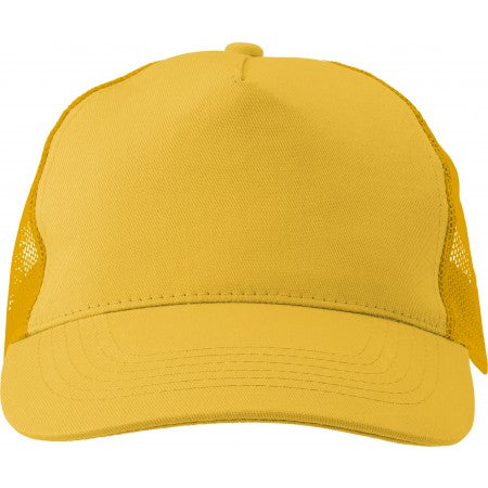 Cotton twill and plastic cap, yellow