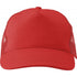 Cotton twill and plastic cap, red