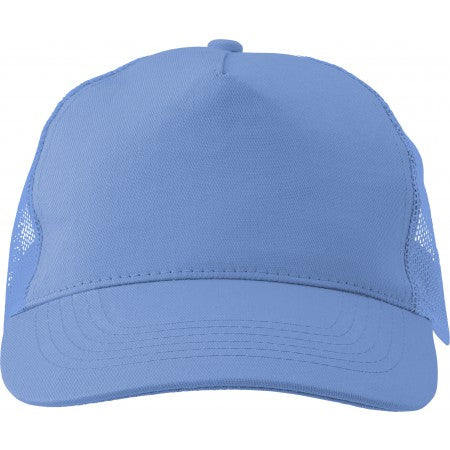 Cotton twill and plastic cap, light blue