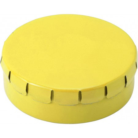 Mint tin, approx 40 mints, yellow
