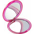 Double pocket mirror, pink