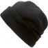 Polyester fleece beanie., black